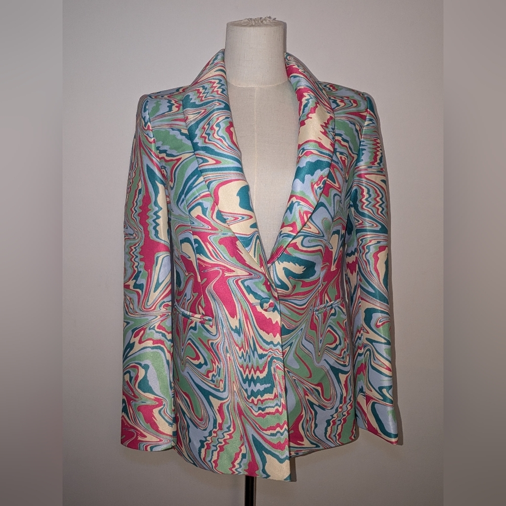 Colorful Abstract Women's Blazer